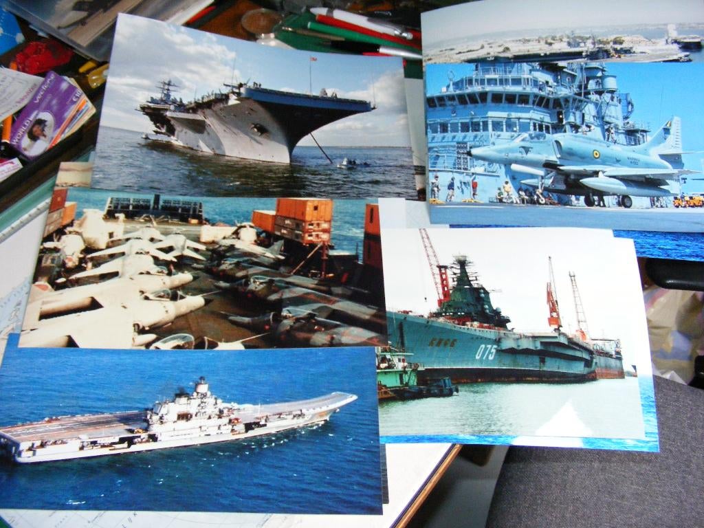 Vliegkampschepen 11 (herdruk) KLEUREN foto's  Grote f, Verzenden, Nieuw, Motorboot, Kaart, Foto of Prent