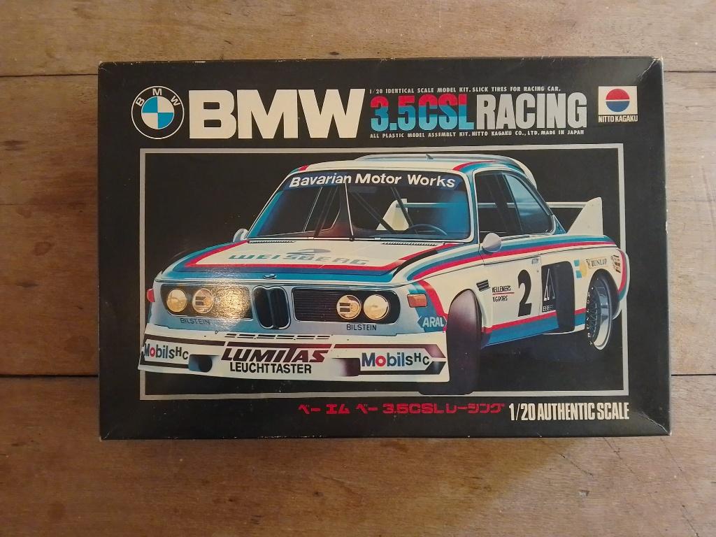 NITTO KAGAKU - BMW 3.5 CSL Racing 1/20, Hobby en Vrije tijd, Overige merken, Auto, Groter dan 1:32, Nieuw