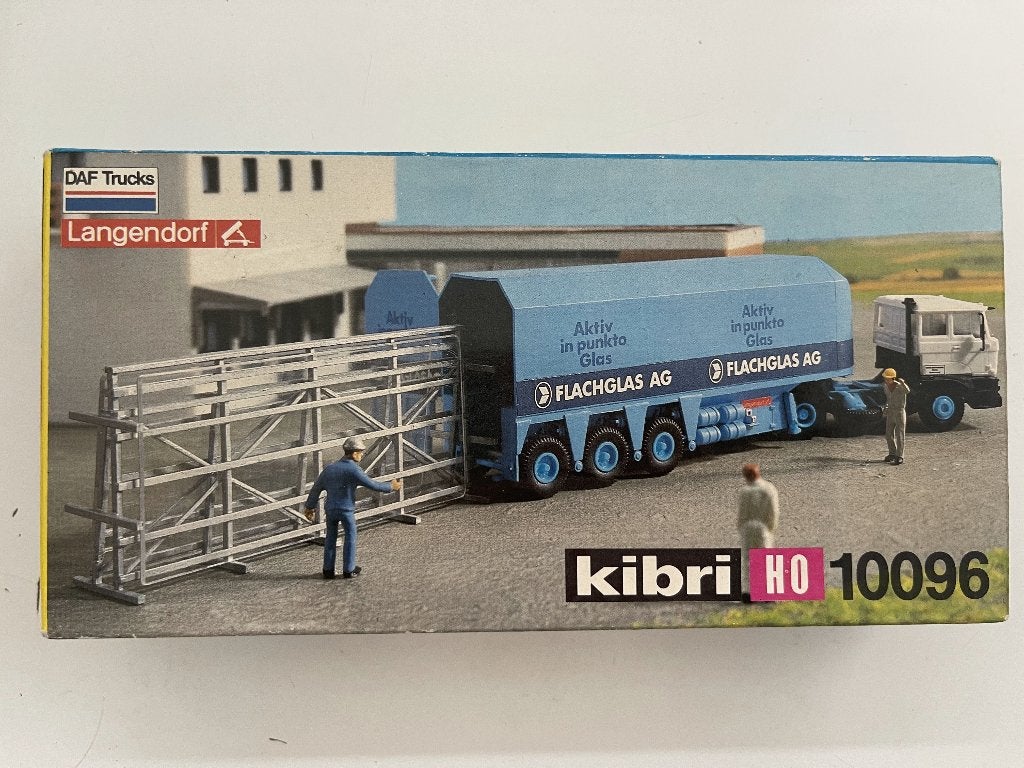 Kibri bouwpakket H0 10096 DAF SZ Glastransport 1:87 in OVP, Gelijkstroom of Wisselstroom, Brug, Tunnel of Gebouw, Nieuw, Ophalen of Verzenden