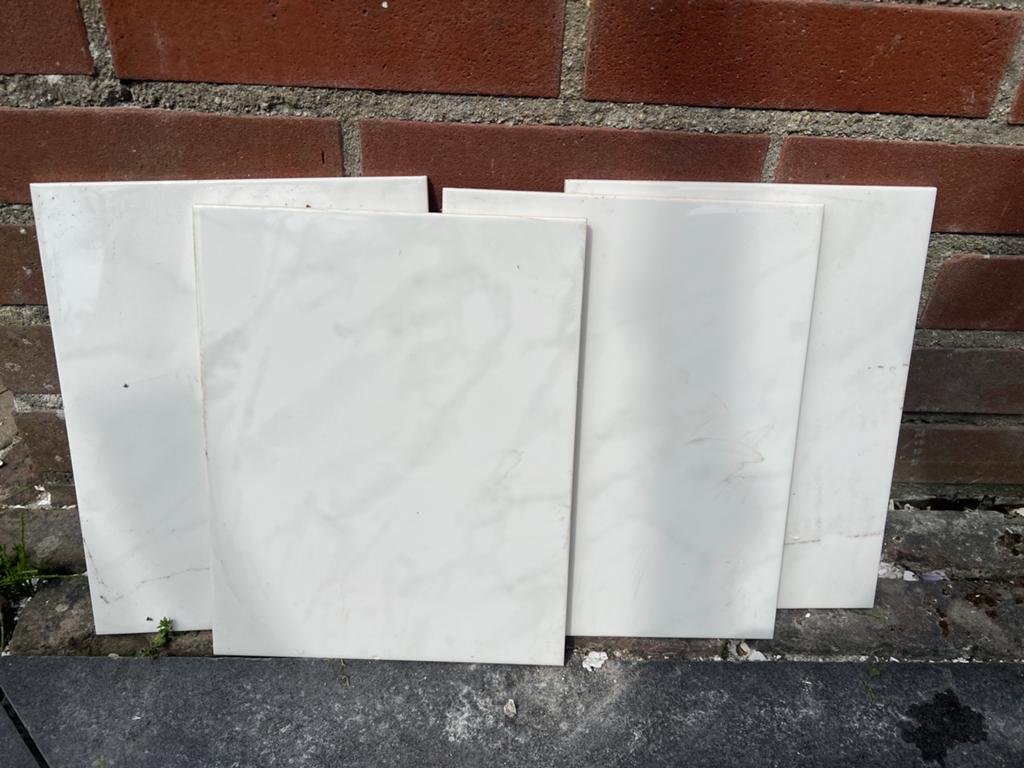 Restpartijtje 4 wandtegels ROYAL MOSA, Doe-het-zelf en Verbouw, Ophalen, Minder dan 20 cm, Zo goed als nieuw, 20 tot 40 cm