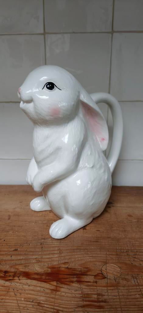 Waterkan konijn / brocante kan, Ophalen of Verzenden