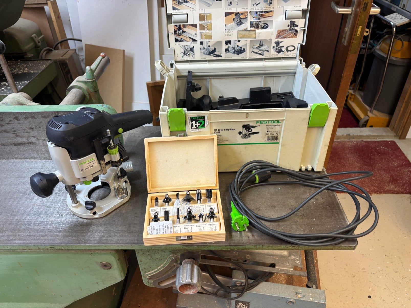 Festool of 1010 ebq plus set boven frees, Ophalen of Verzenden, Zo goed als nieuw, Elektrisch, Bovenfrees