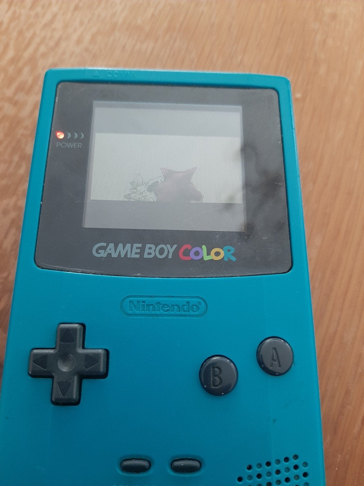Game Boy Color - Turquoise (Werkend), Spelcomputers en Games, Spelcomputers | Nintendo Game Boy, Ophalen of Verzenden, Gebruikt