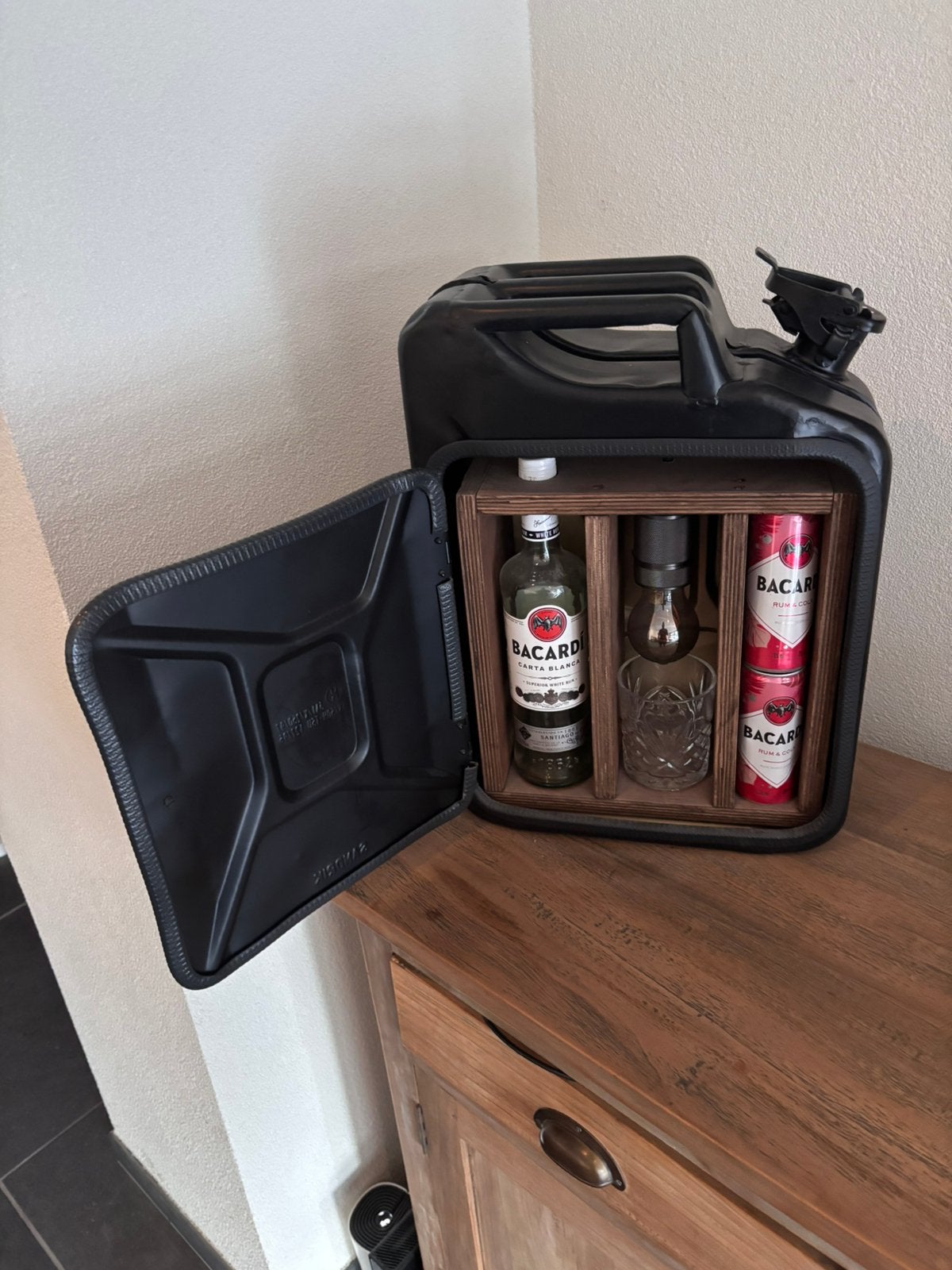 Jerrycan lamp industriel, Overige typen, Nieuw, Zwart, Metaal