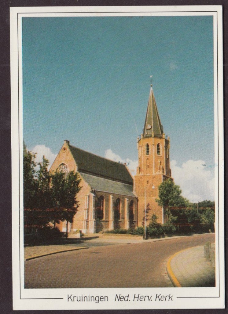 Kruiningen NH Kerk Gelopen, Verzenden, 1980 tot heden, Gelopen, Zeeland