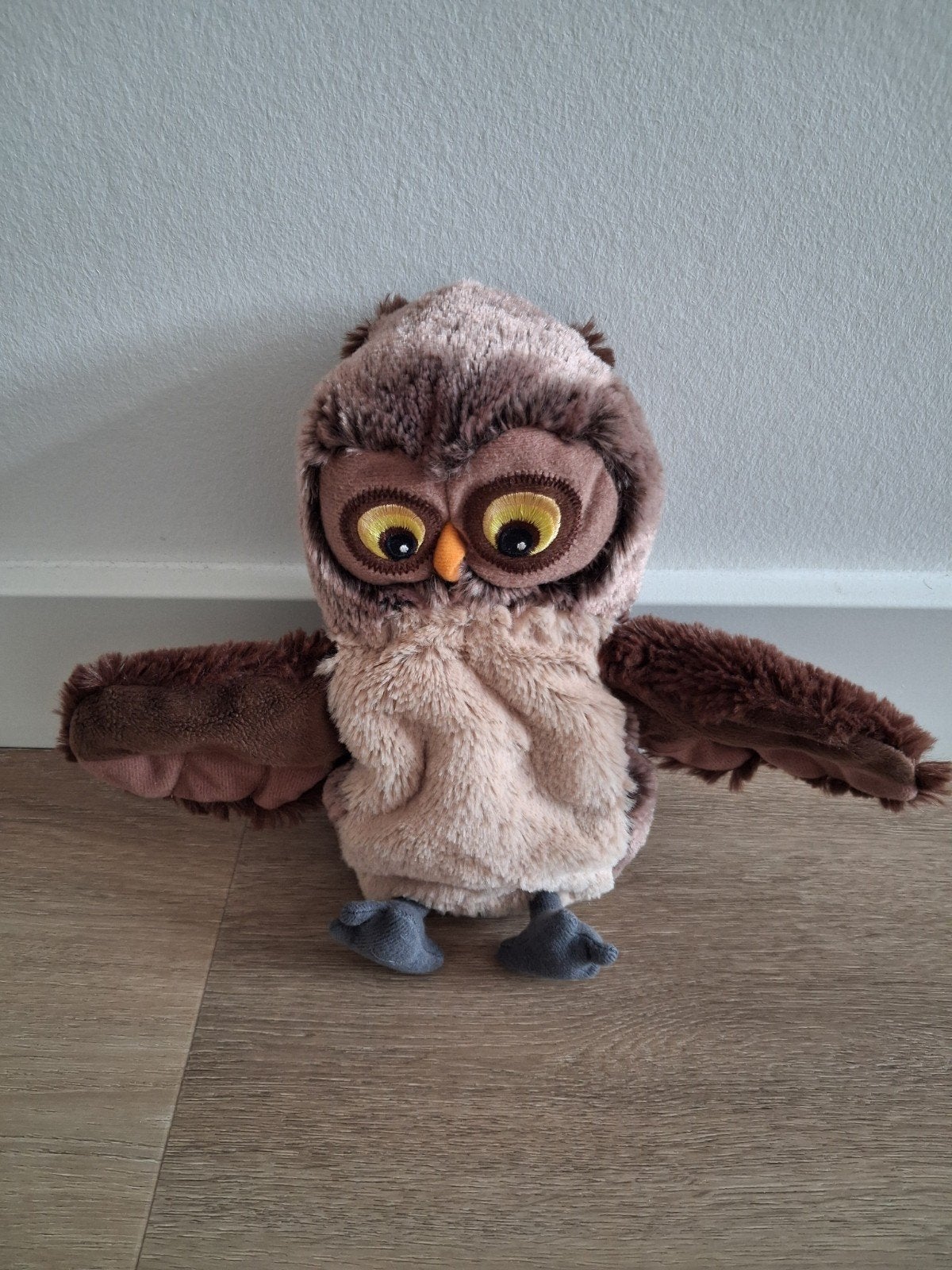 Knuffel handpop uil Ikea Vandring Hare L1555, Ophalen of Verzenden, Zo goed als nieuw, Overige typen
