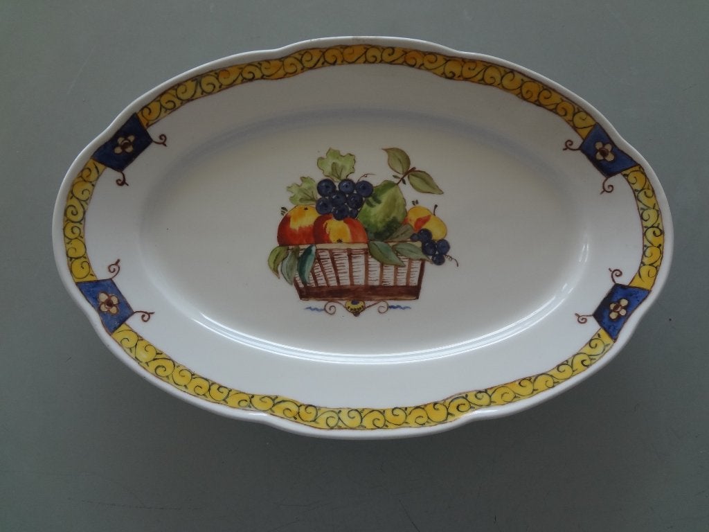 Bauscher Weiden porseleinen fruitschaal handgeschilderd, Porselein of Keramiek, Schaal, Nieuw, Ophalen of Verzenden