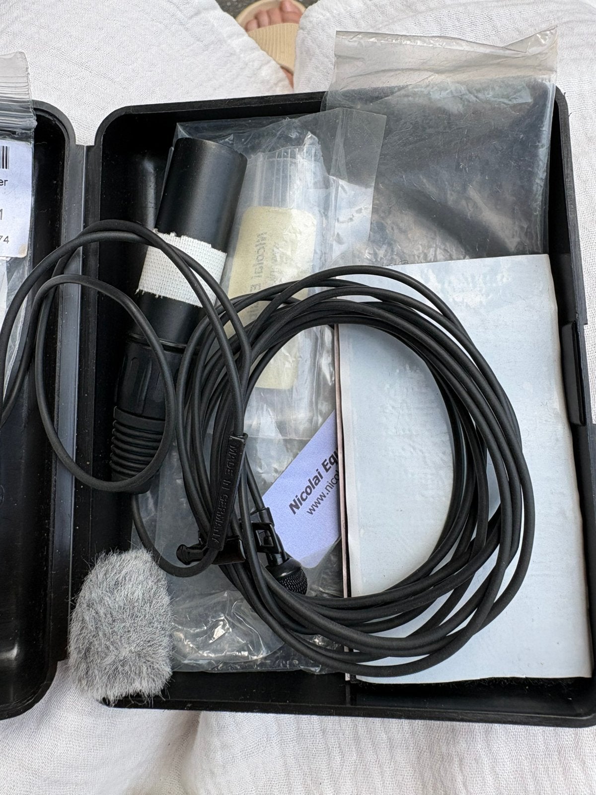 Sennheiser MKE 40lavalier dasspeld comp XLR &Nicolai deadcat, Overige merken, Gebruikt, Overige soorten, Ophalen of Verzenden