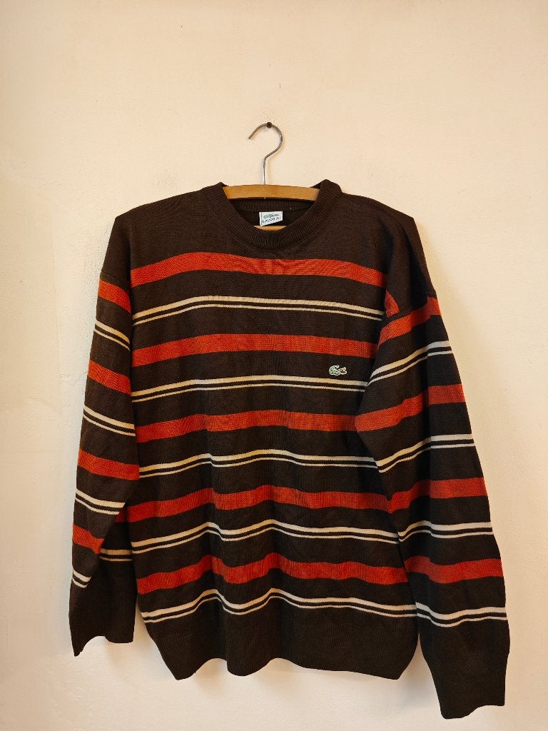 Trui Lacoste, Ophalen of Verzenden, Zo goed als nieuw, Maat 48/50 (M), Bruin