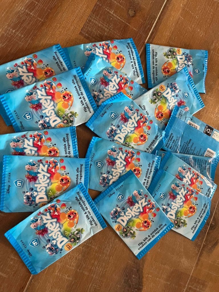 Diskeyz Disney AH 16 pakjes, Verzamelen, Albert Heijn, Ophalen of Verzenden