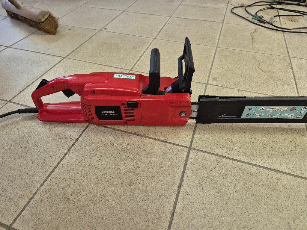 Jonsered CS 2121 EL elektrische kettingzaag met ketting, Ophalen, Gebruikt, Overige soorten, Jonsered