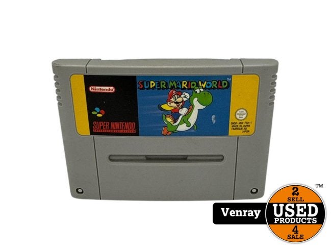 Super Nintendo Game: Super Mario World | Losse Game, Nintendo, Zo goed als nieuw, Support@nintendo.com, 11-1 Hokotate-cho, Kamitoba, Minami-ku
Kyoto 601-8501
Japan