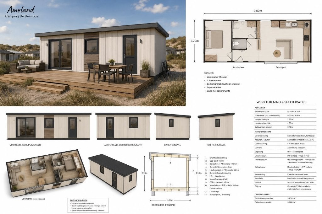 Voordelig een kwaliteit chalet kopen, Caravans en Kamperen, Tot en met 6