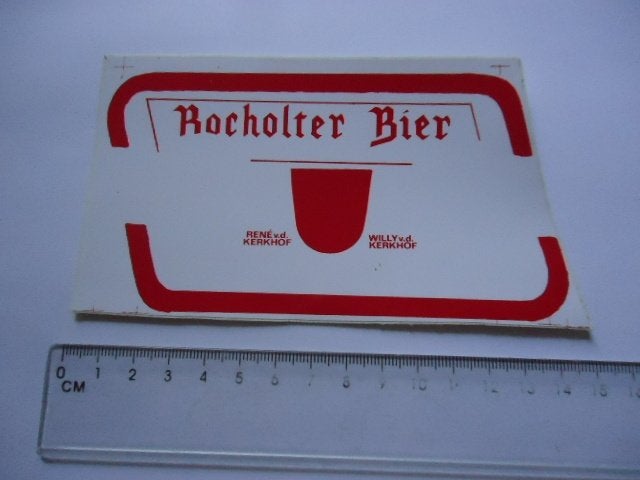 sticker oud PSV Reclame Rene WIlly vd KERKHOF Misdruk bier, Verzenden, Zo goed als nieuw, Bedrijf of Vereniging