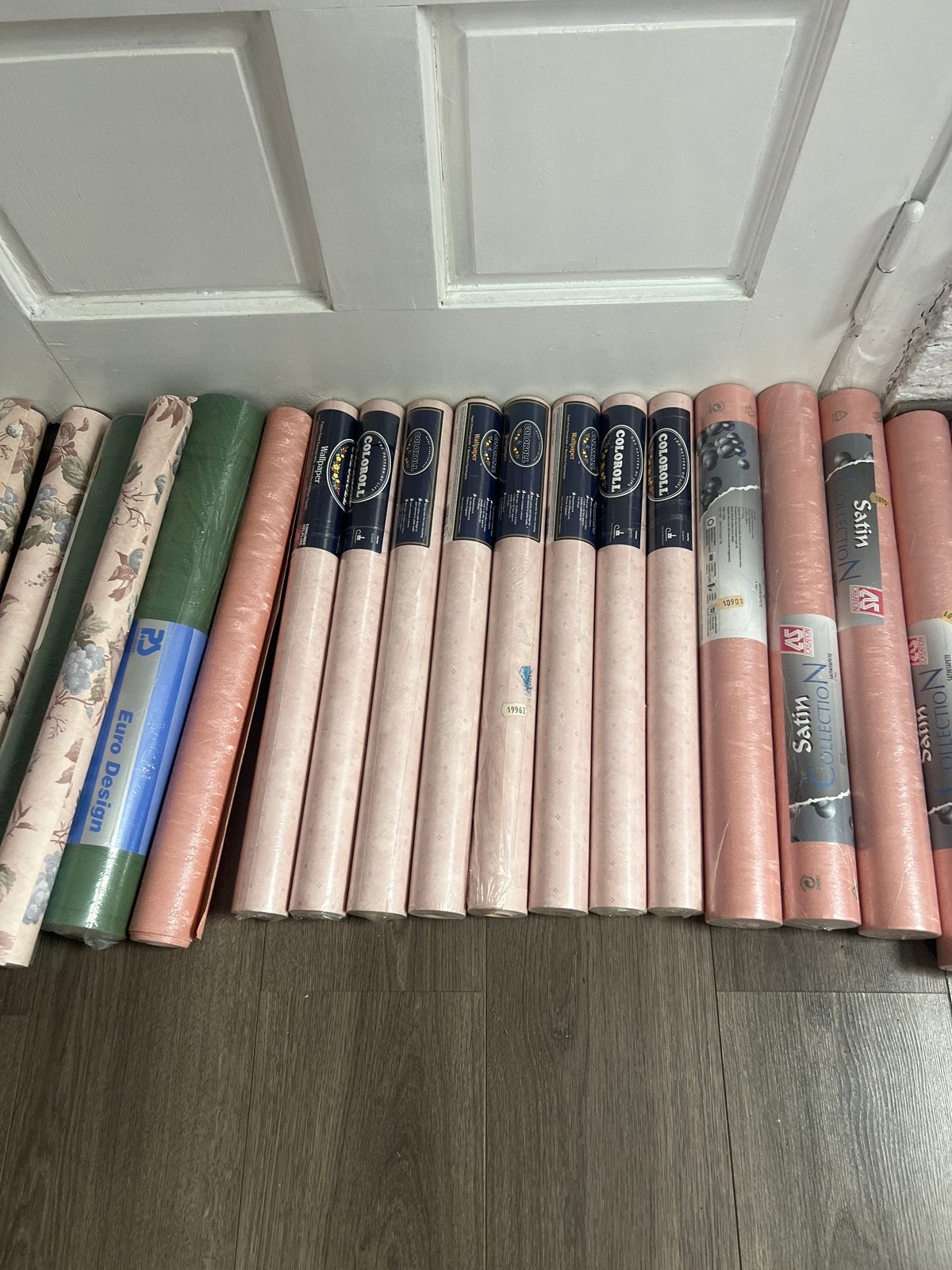Diverse rollen behang - Verschillende types en kleuren, Ophalen, 75 m² of meer, Modern, Roze