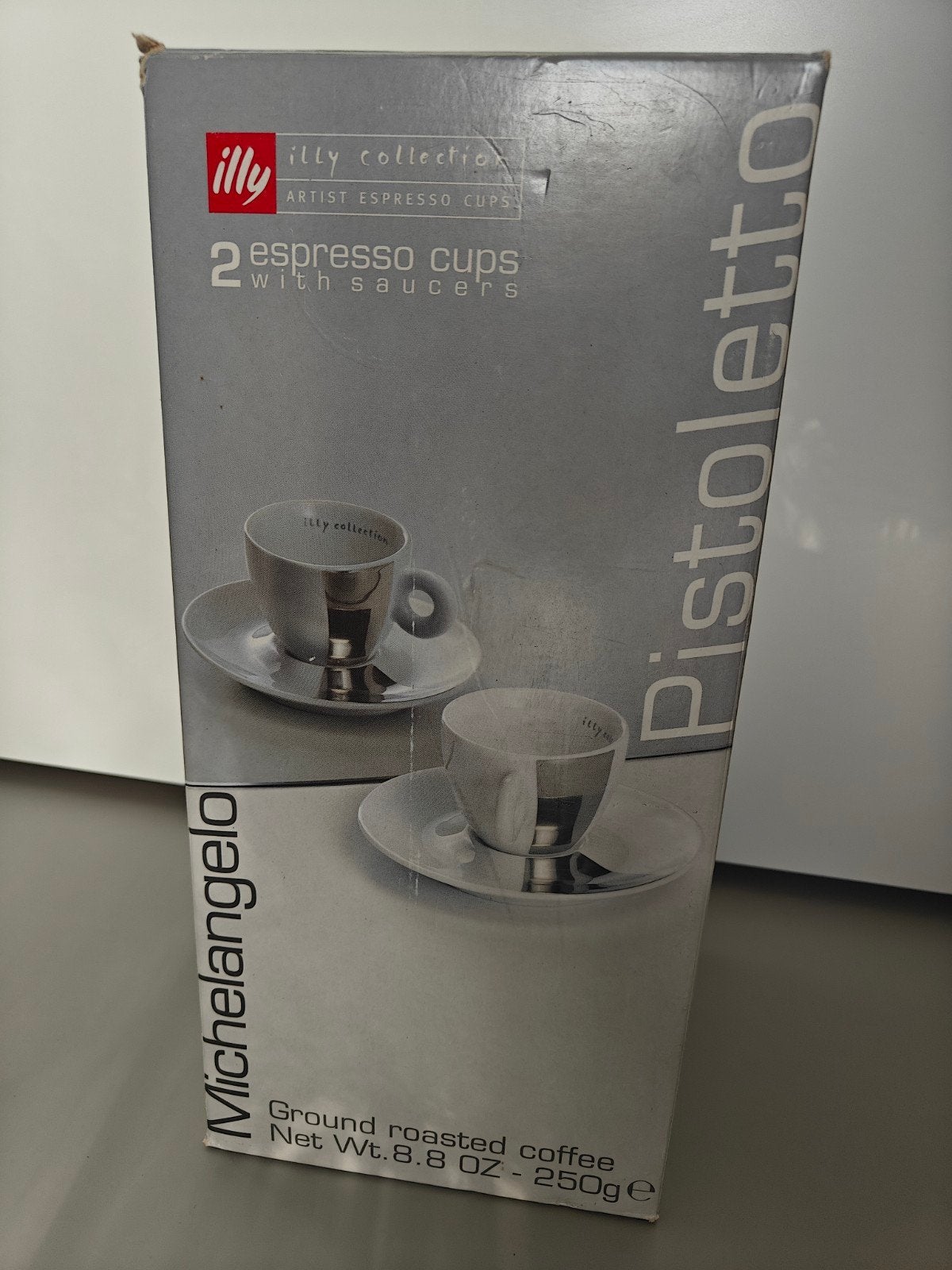 Illy Collection Michelangelo Pistoletto espressokopjes, Nieuw, Ophalen of Verzenden, Kop(pen) en/of Schotel(s), Porselein