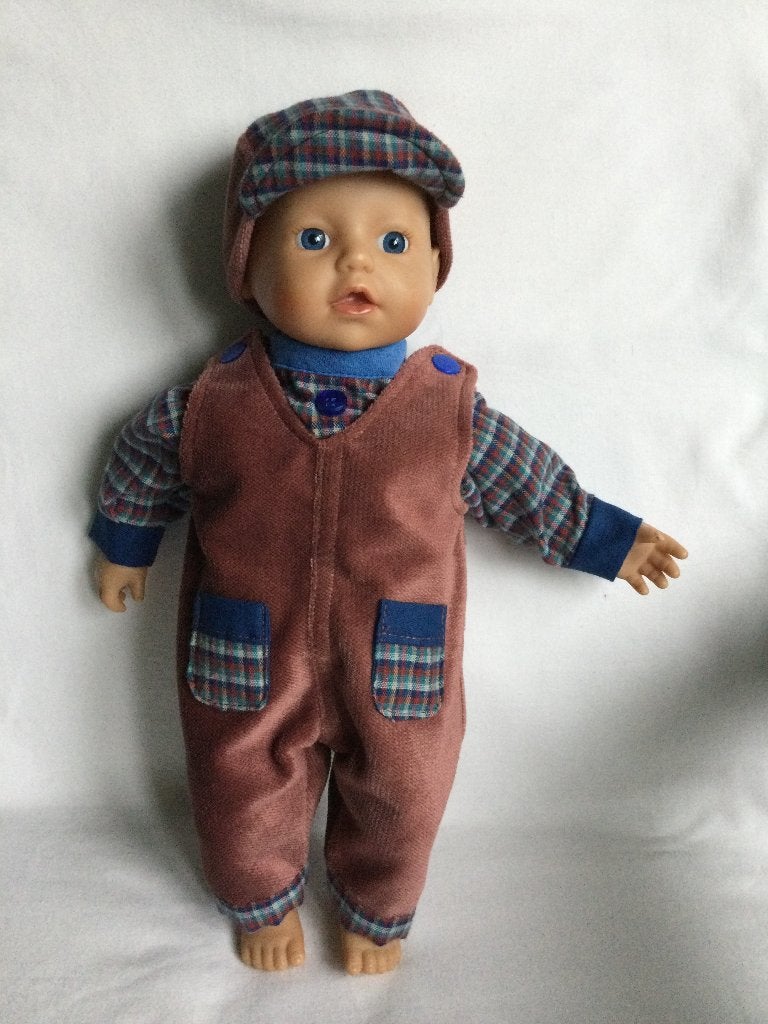 Poppenkleren voor 34cm babypop jongen, Ophalen of Verzenden, Nieuw, Babypop
