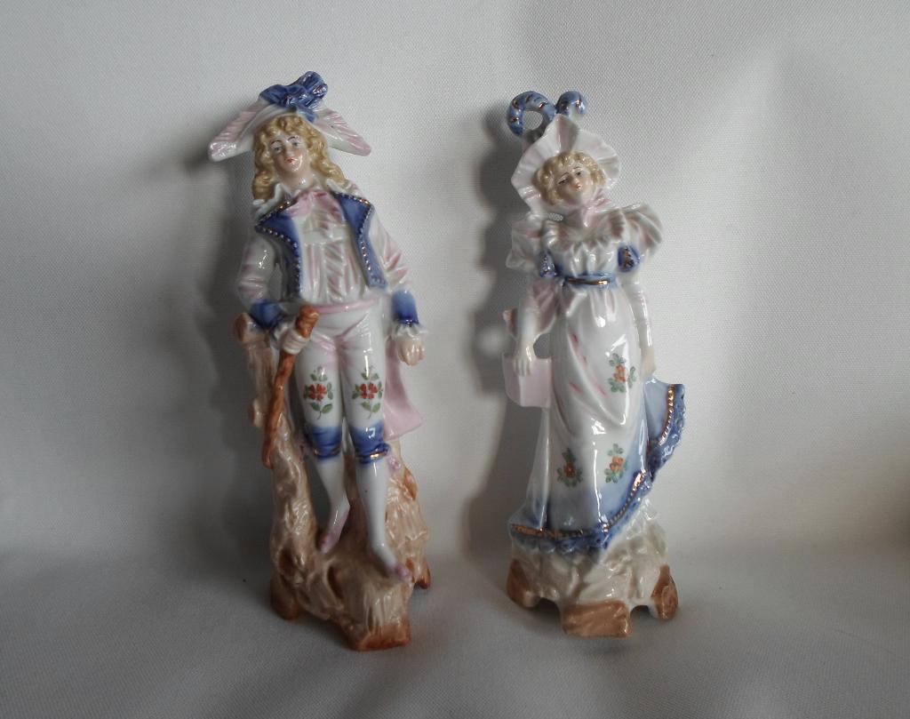 Rococo Beelden Man Vrouw, Verzamelen, Beelden en Beeldjes, Zo goed als nieuw, Mens, Ophalen of Verzenden
