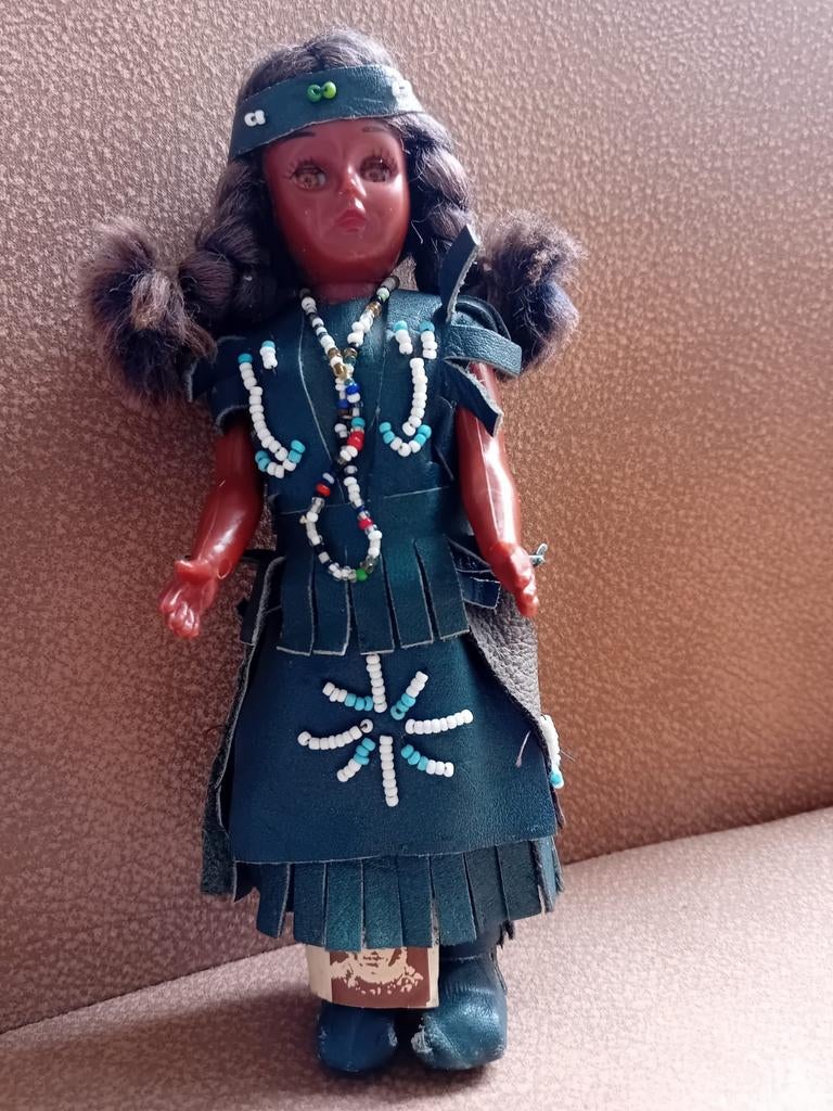 Leuke vintage souvenir pop (ca. 1960-1980) van Indian Doll, Ophalen of Verzenden, Gebruikt, Pop