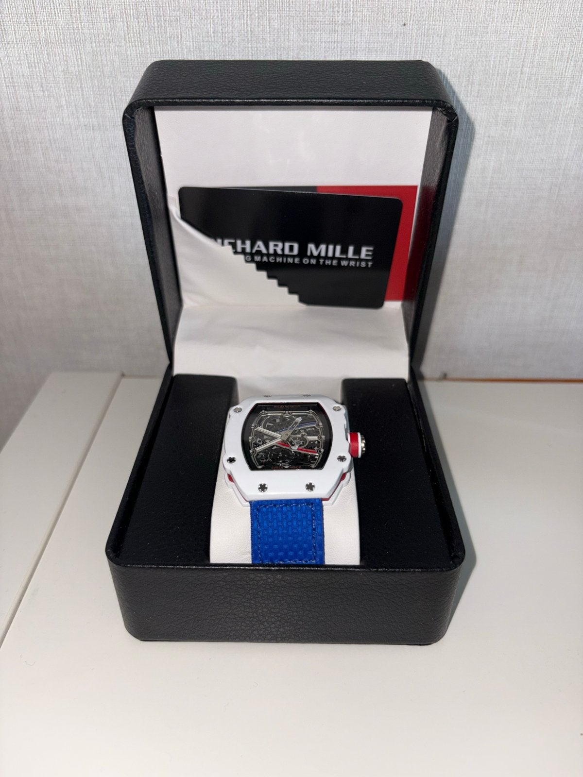 Richard Mille 67-02 met doos, Overige merken, Overige materialen, Polshorloge, Overige materialen