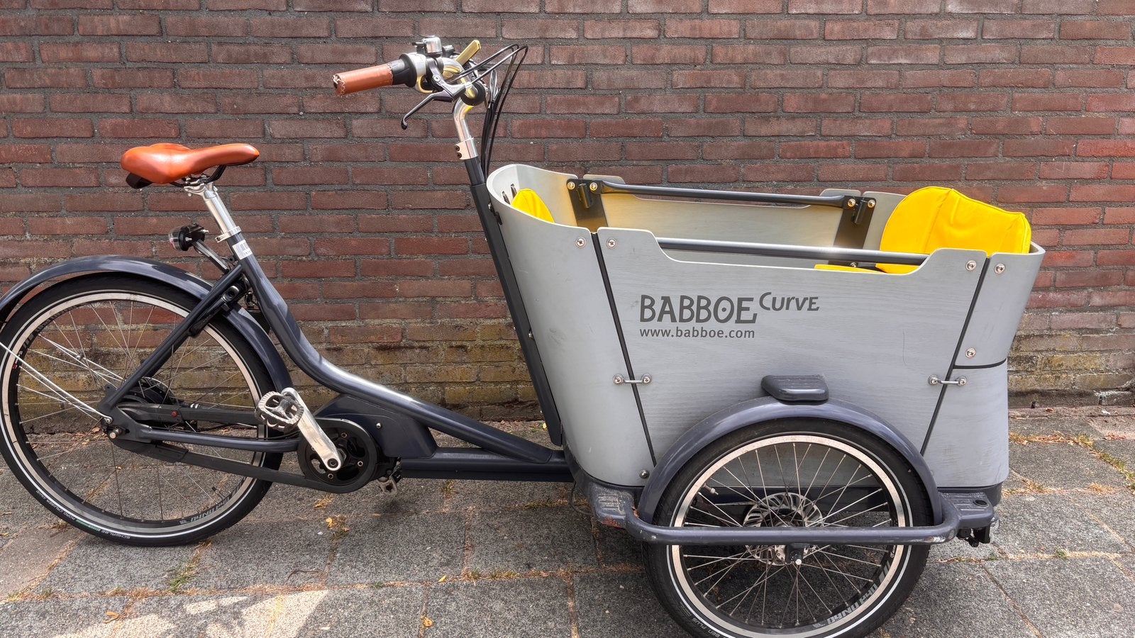 Babboe elektrische bakfiets, 4 kinderen of meer, Gebruikt, Elektrisch, Schijfrem
