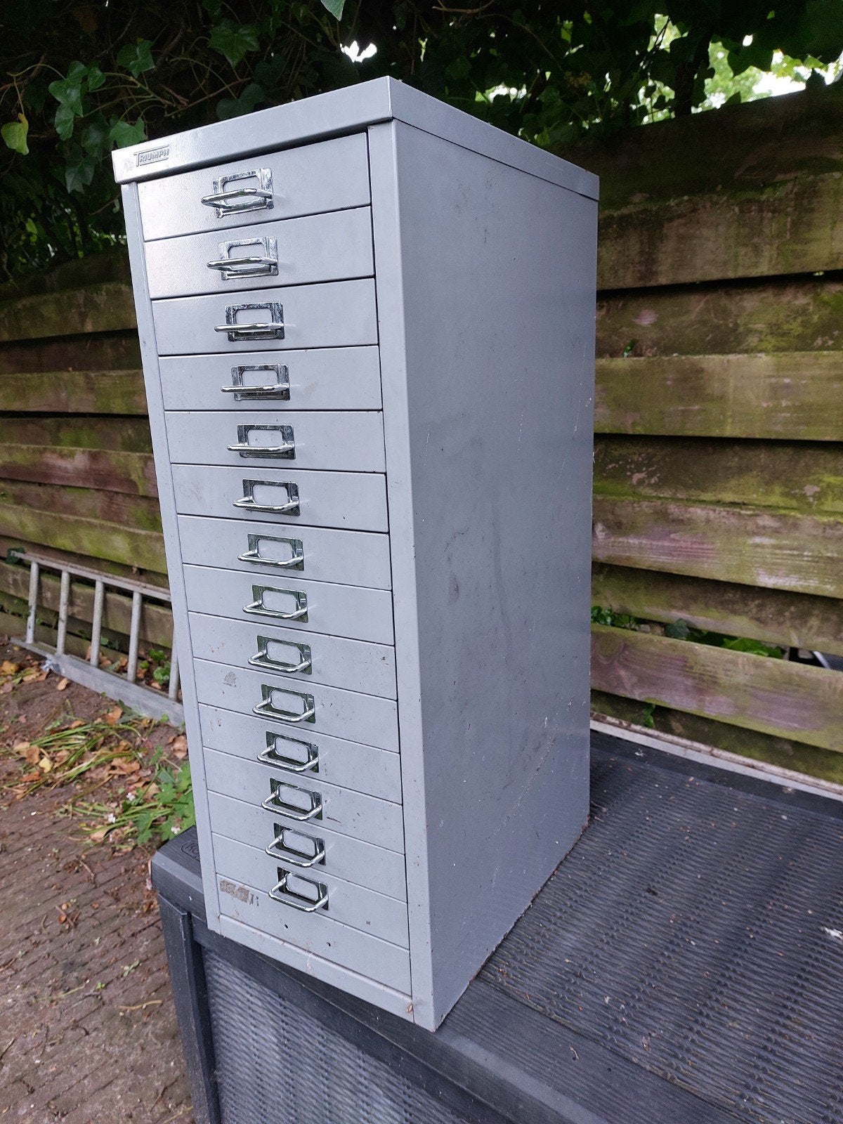metalen ladekast met 12 laden, Ophalen, Minder dan 50 cm, Gebruikt, 5 laden of meer