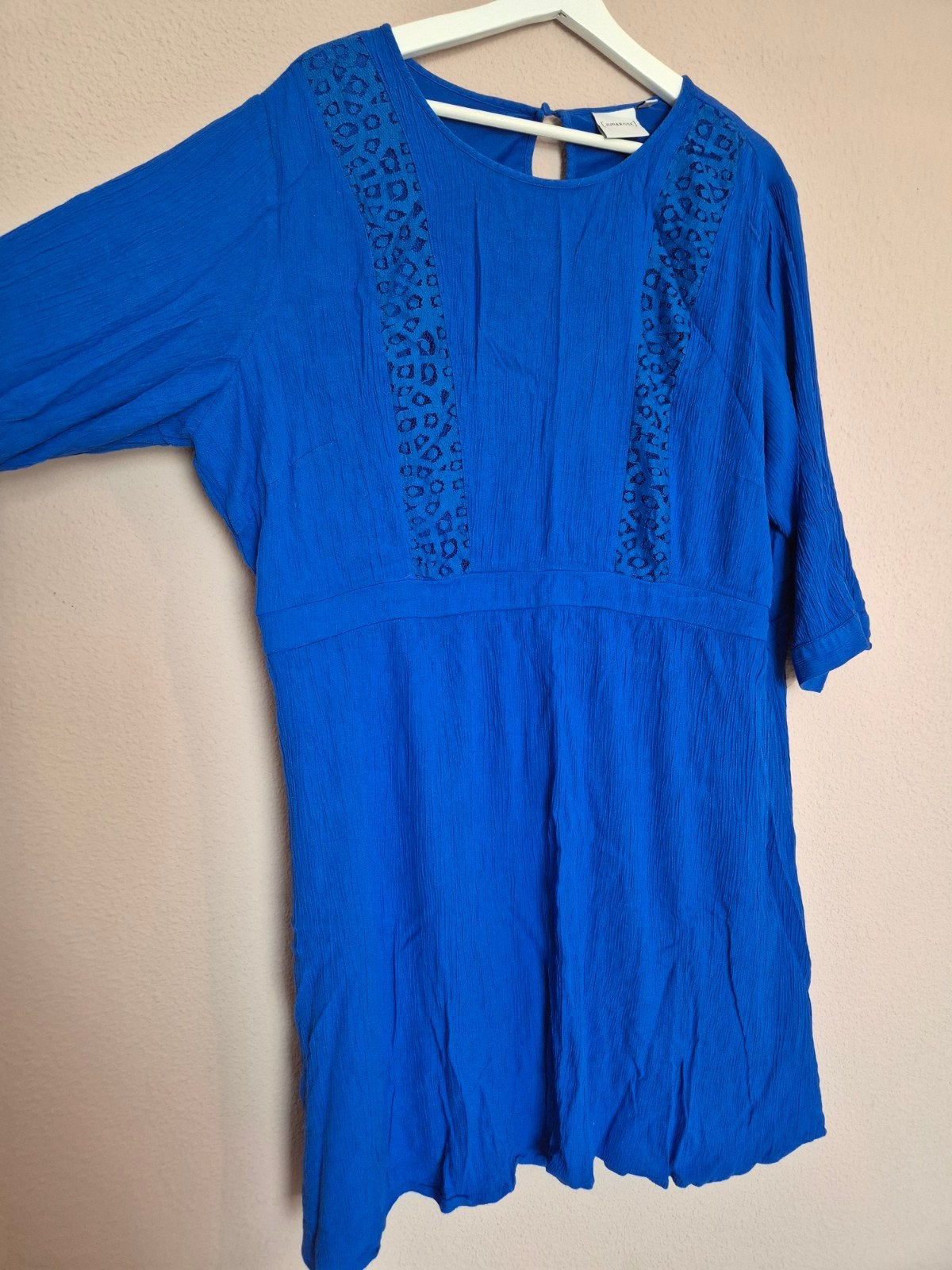Jurk maat 52, Junarose, Blauw, Jurk, Ophalen of Verzenden