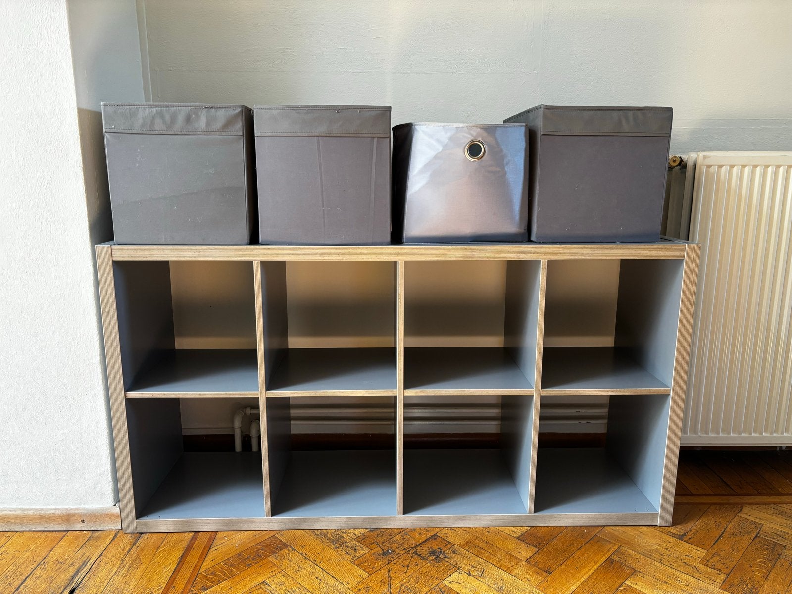 IKEA Kallax kast met 4 manden, Ophalen, Gebruikt