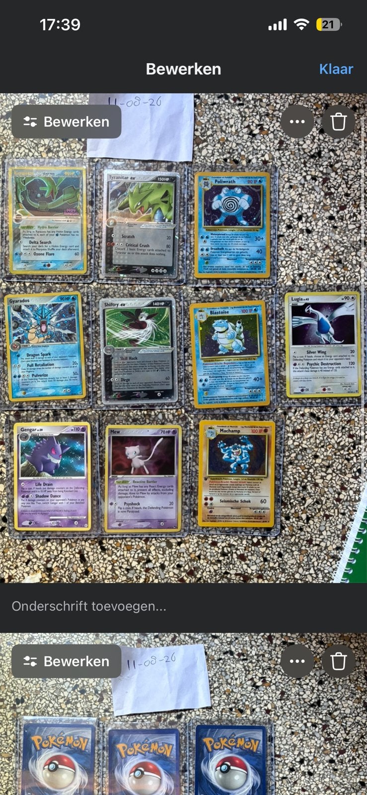 Wegens uitdunnen collectie pokemon, Ophalen, Zo goed als nieuw