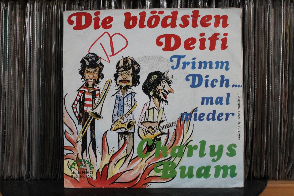 7" Single Charly's Buam - Die Blodsten Deifi / Trimm Dich Ma, Cd's en Dvd's, Vinyl Singles, Gebruikt, Single, 1970 - 1979, Pop