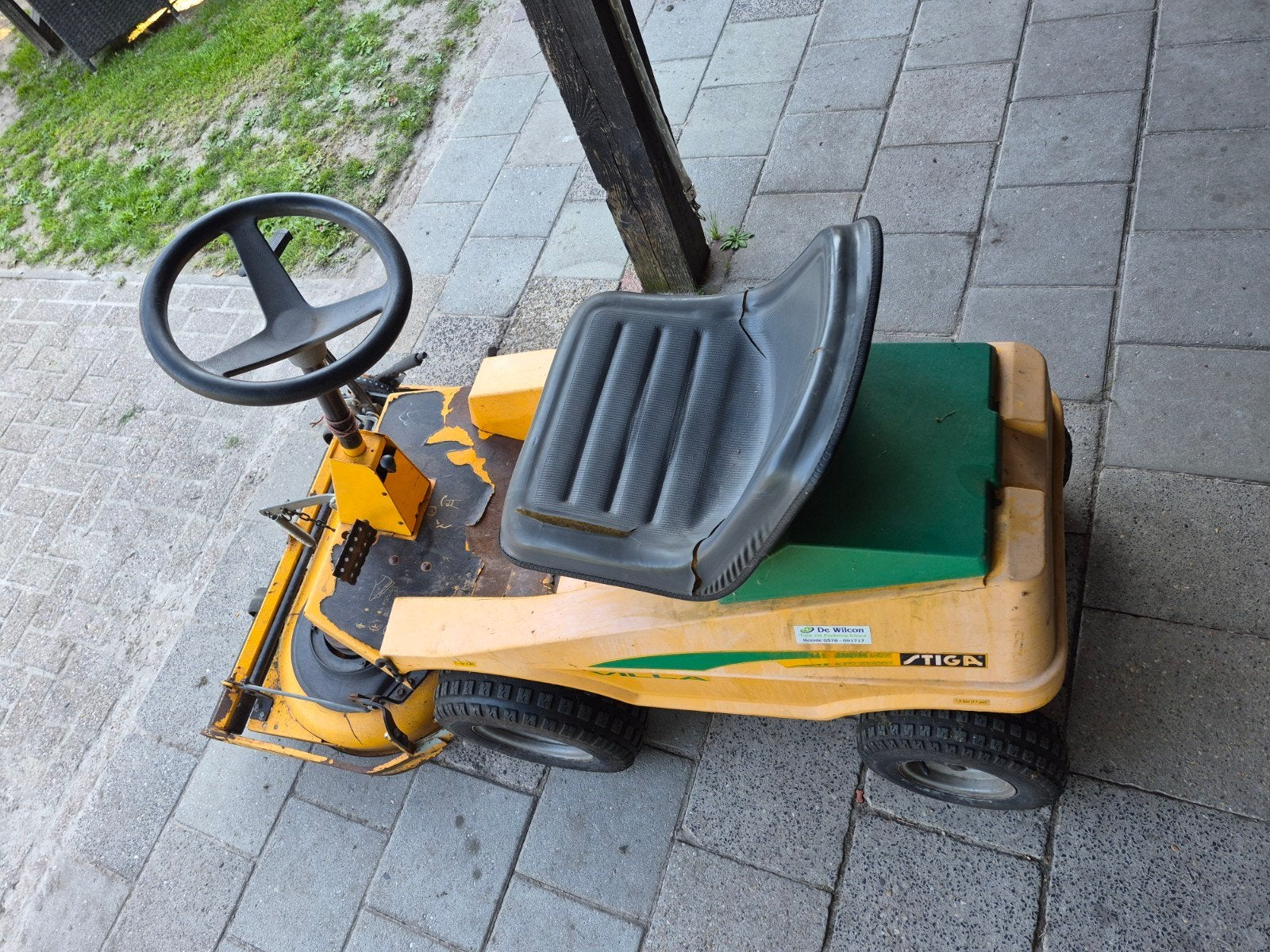 Tiga villa zitmaaier, Gebruikt, Ophalen of Verzenden, Stiga zitmaaier, Minder dan 90 cm