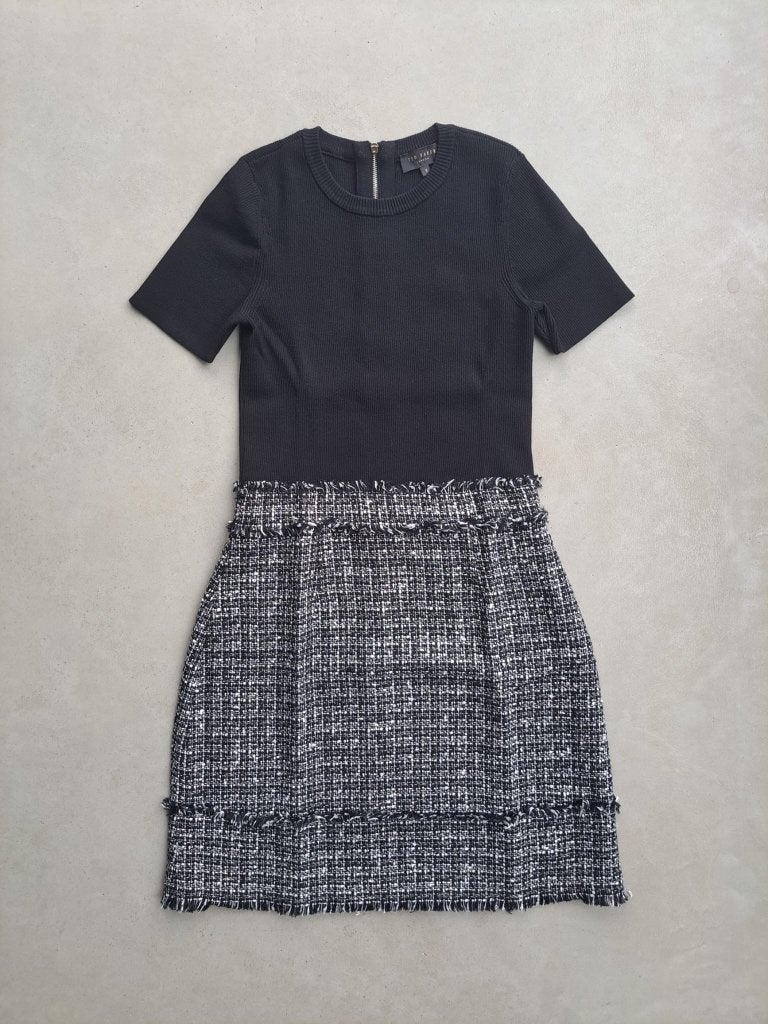 Ted Baker jurk maat 1, Zwart, Ophalen of Verzenden, Zo goed als nieuw, Maat 36 (S)