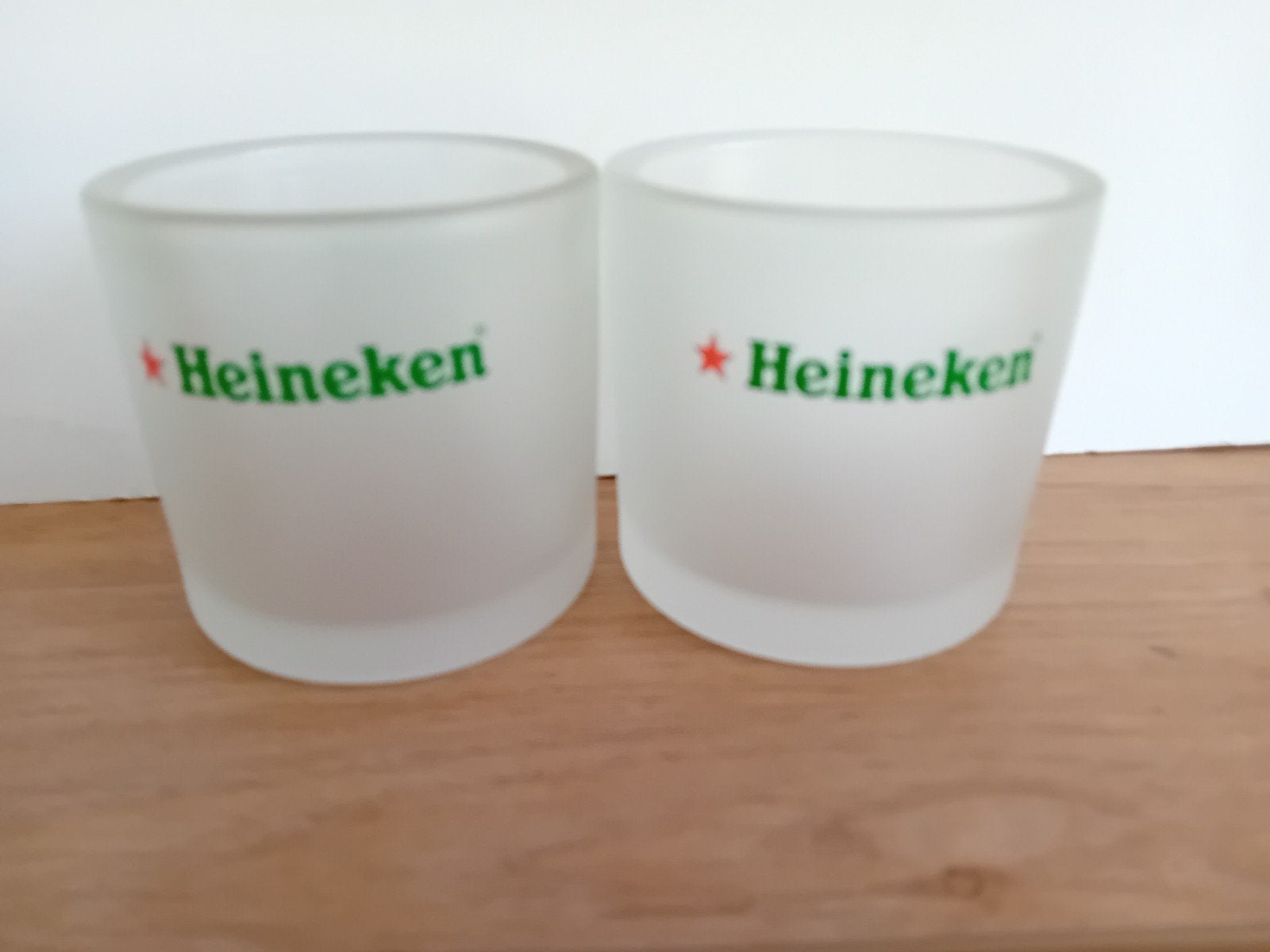 2 dezelfde Heineken waxinelichtjes houders, Ophalen of Verzenden, Nieuw, Heineken