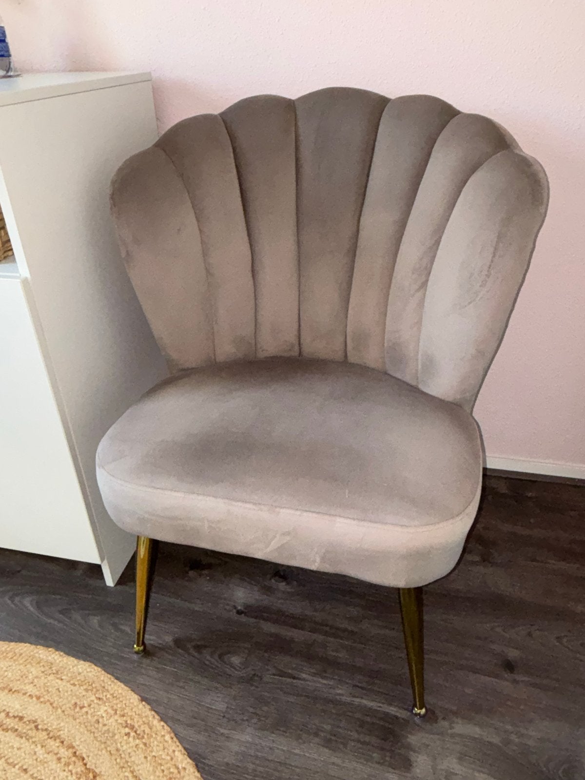 Luxury Living Taupe Stoel - Zo goed als nieuw, Ophalen, Overige kleuren, Zo goed als nieuw, Eén