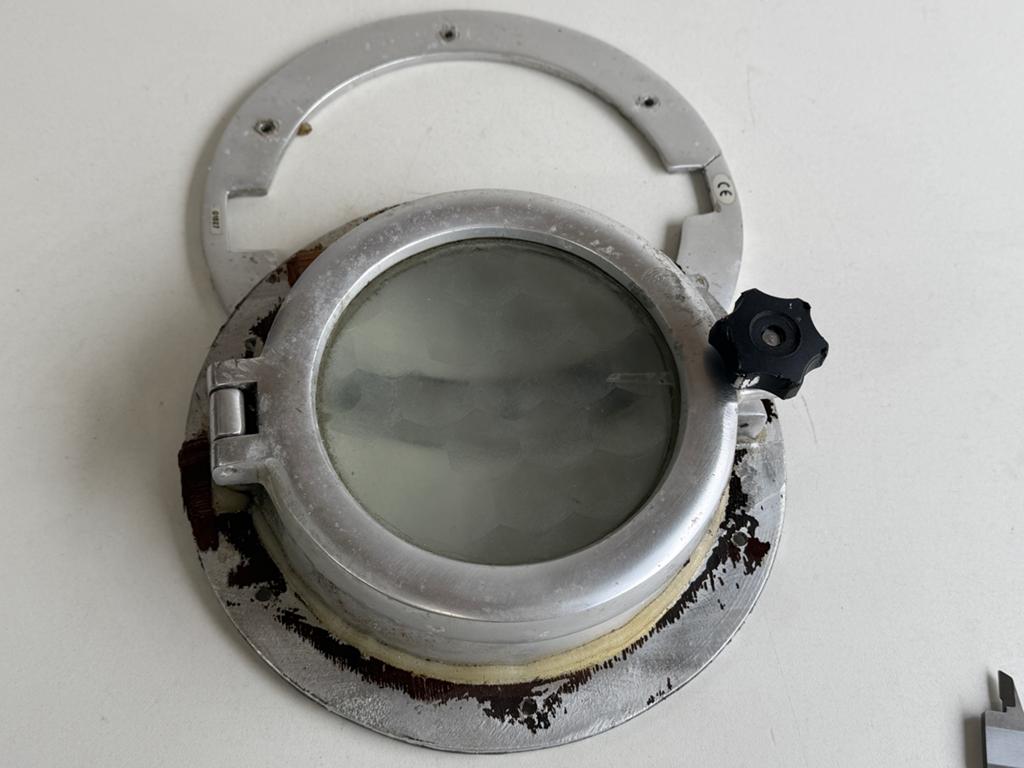 Patrijspoort 23 cm met tegenring, Ophalen of Verzenden, Gebruikt, Overige typen