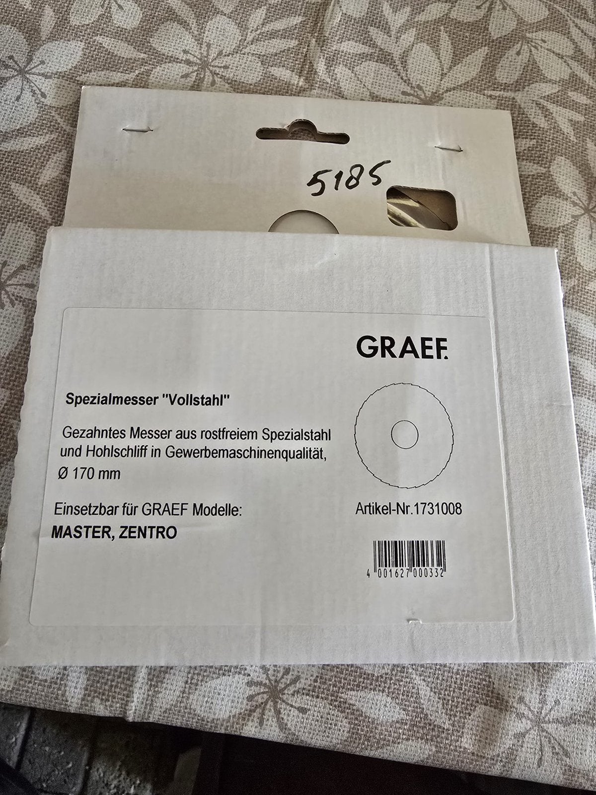 Graef messen voor snijmachines nieuw, Ophalen of Verzenden, Nieuw, Rvs of Chroom