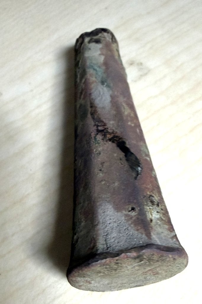 Mesheft rood koper 17e 18e eeuw bodemvondst, Antiek en Kunst, Verzenden