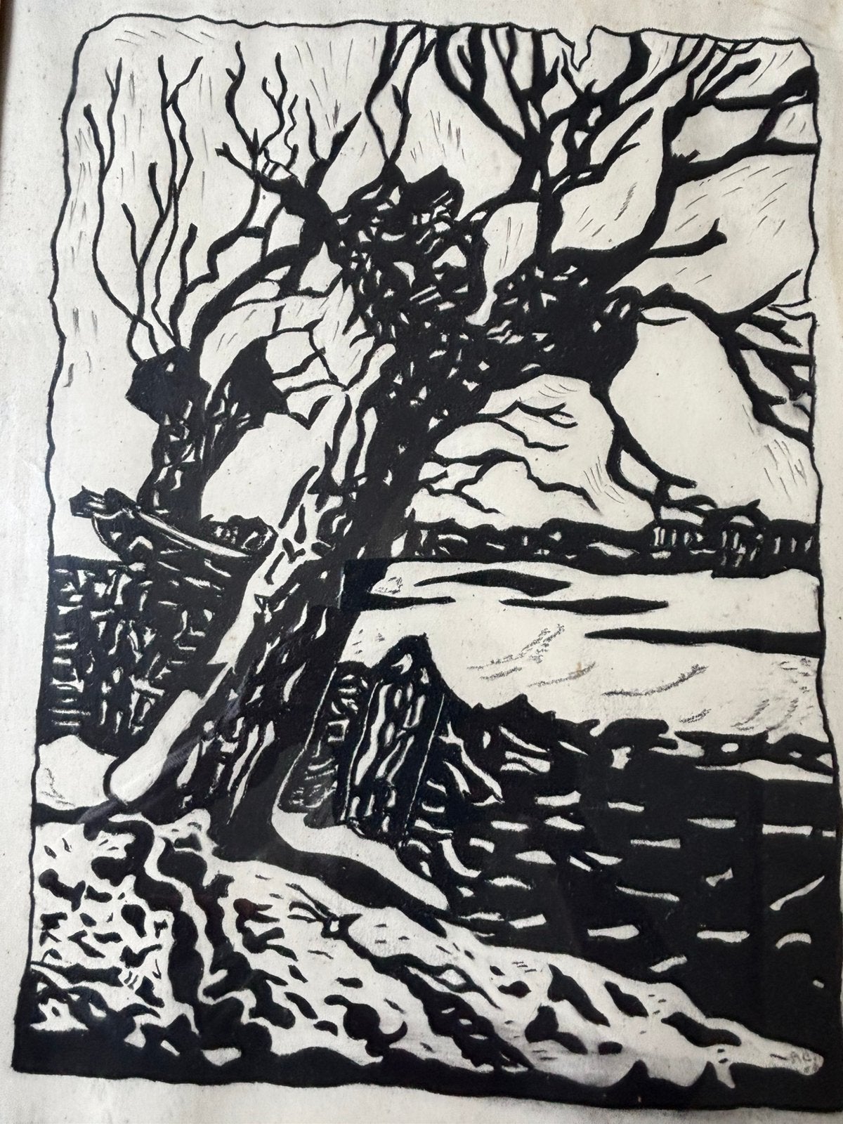 Ed Jeska knoestige knotwilgen, Antiek en Kunst, Ophalen of Verzenden