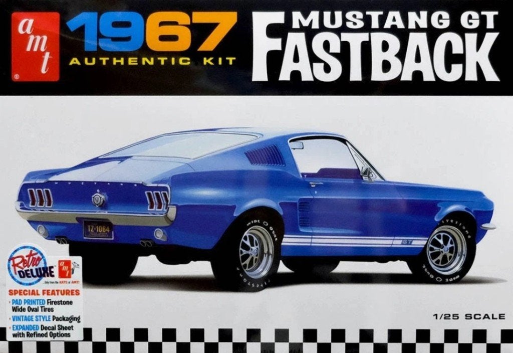 Bouwdoos 1967 Ford Mustang GT Fastback AMY, Overige merken, Auto, Groter dan 1:32, Nieuw