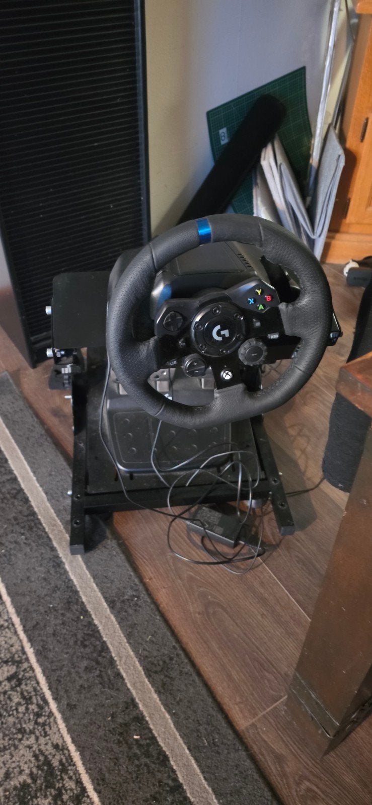 Logitech racestuur voor xbox, Spelcomputers en Games, Ophalen, Zo goed als nieuw, Stuurtje of Sportattribuut, Xbox Original