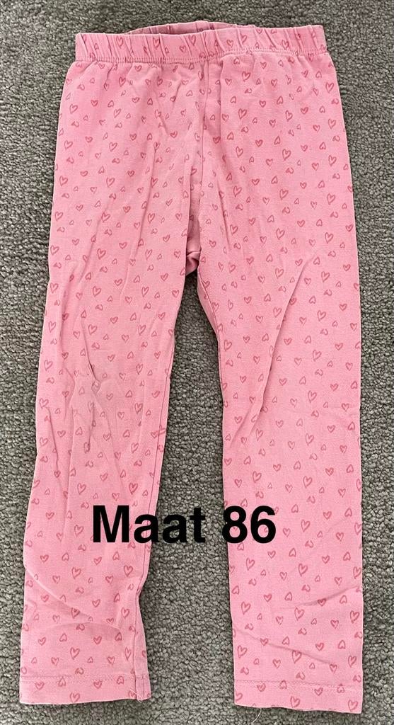 Roze legging met hartjes Maat 86 Tex, Ophalen of Verzenden, Gebruikt, Meisje, Broekje