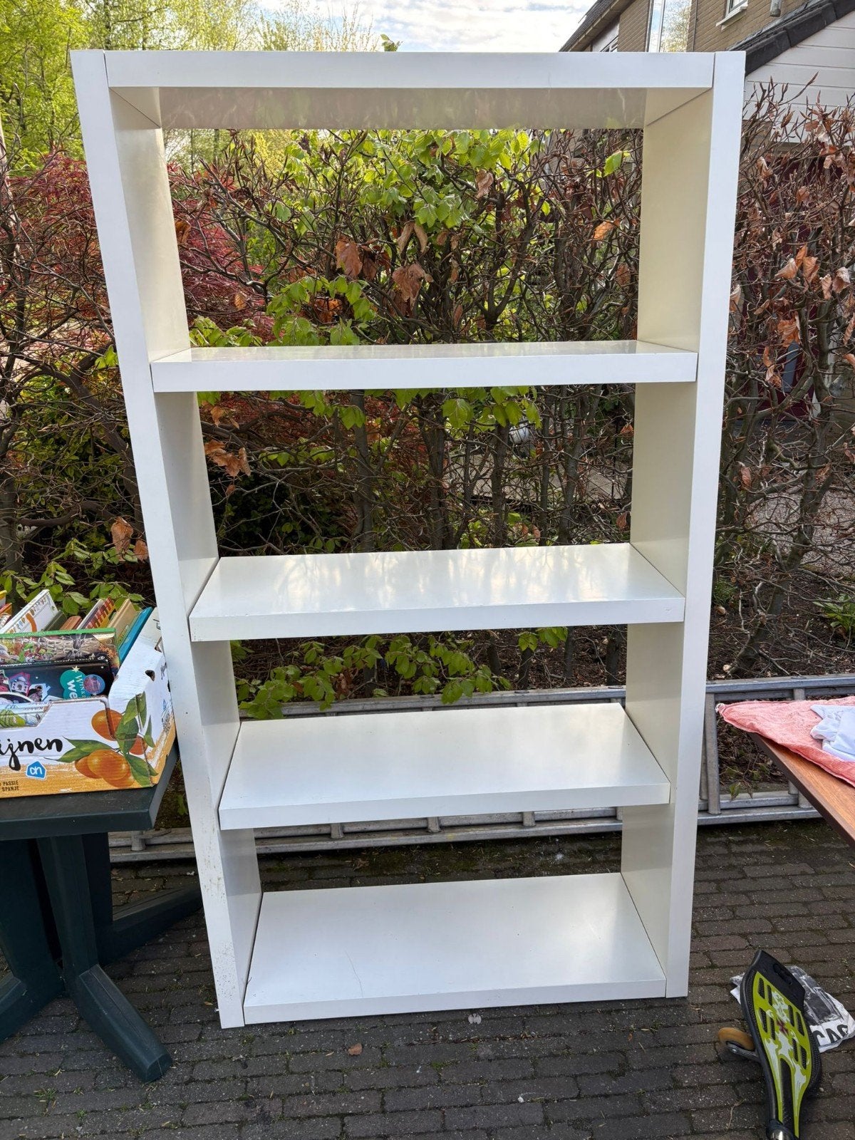 Witte open kast met 5 vakken van Ikea - Ideaal voor opslag, Ophalen, Zo goed als nieuw