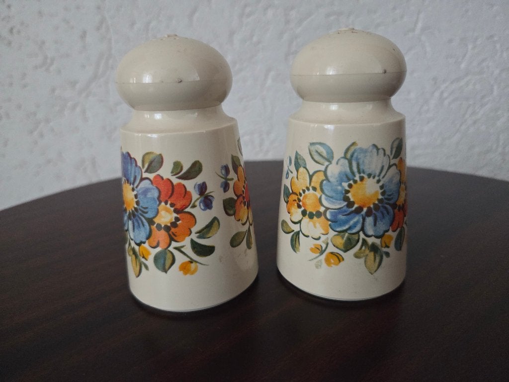 vintage Emsa peper en zoutstel, Overige typen, Ophalen of Verzenden, Gebruikt, Kunststof