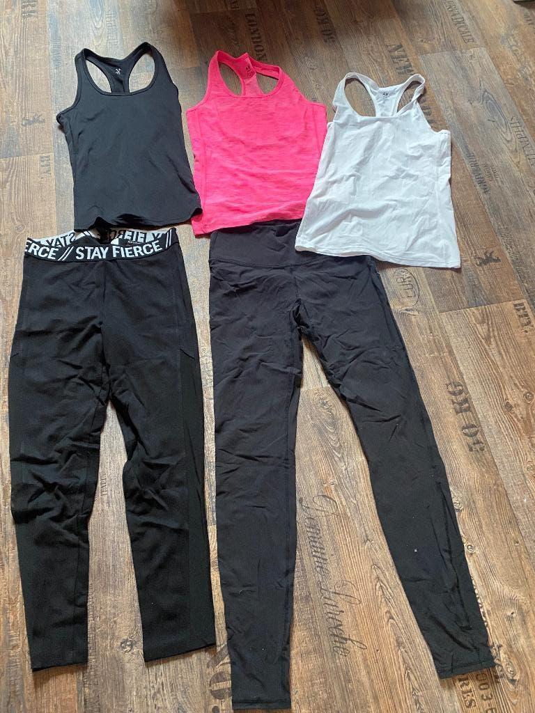 Zgan 5 delige sportset S/M  H&M, Kleding | Dames, Sportkleding, H&M, Overige kleuren, Overige typen, Ophalen of Verzenden