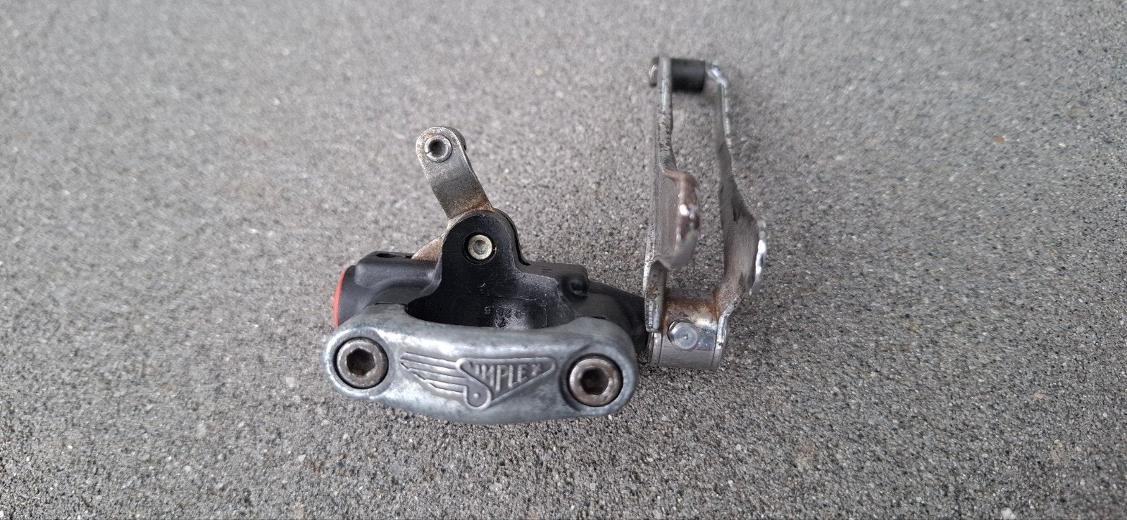 Simplex Voorderailleur - Vintage Fiets Onderdeel, Fietsen en Brommers, Fietsonderdelen, Gebruikt, Derailleur of Ketting, Staal
