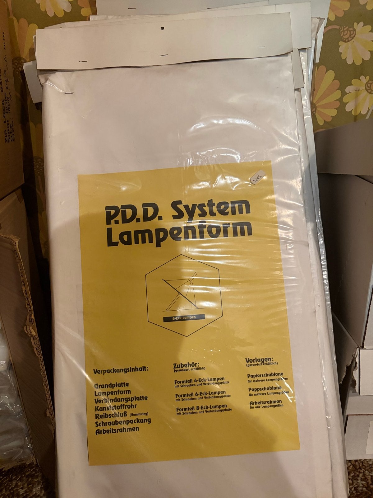 P.D.D. System Lampenform 6-hoek Tiffany lampenmal, Overige thema's, Nieuw, Meerkleurig, Ophalen of Verzenden