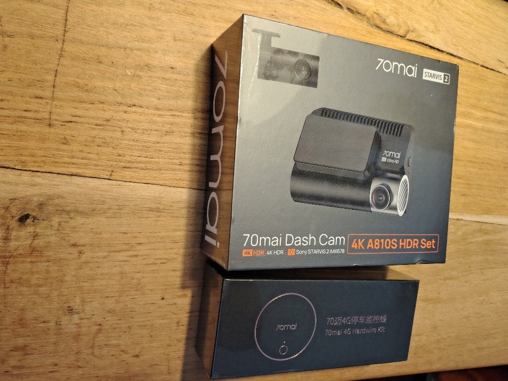 70mai T800S Set 4k HDR Dashcan Voor + Achter Dash cam A810 S, Auto diversen, 70mai, Nieuw, Ophalen of Verzenden, 70mai