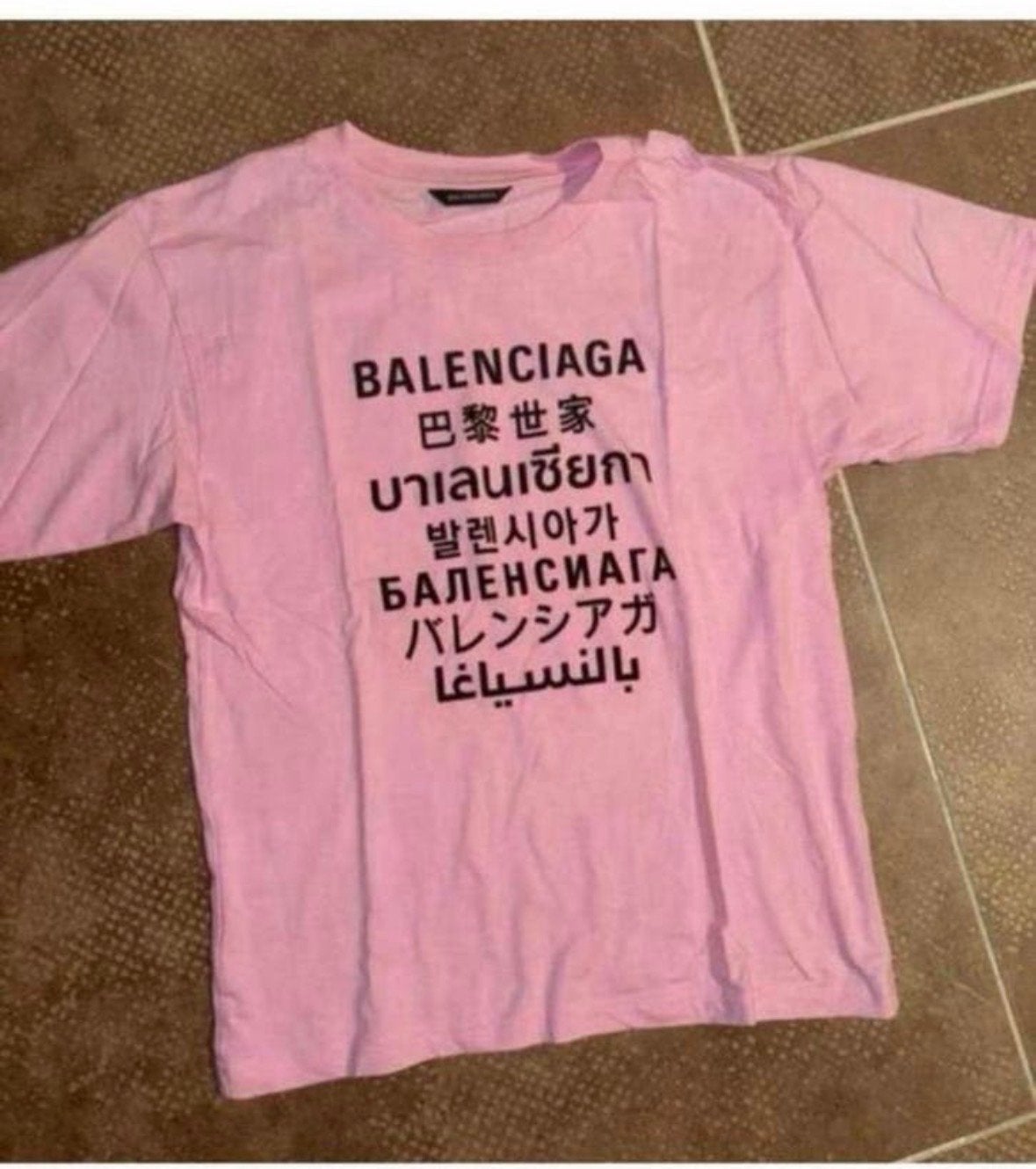 Balenciaga T-shirt roze XS, Ophalen of Verzenden, Korte mouw, Roze, Maat 34 (XS) of kleiner