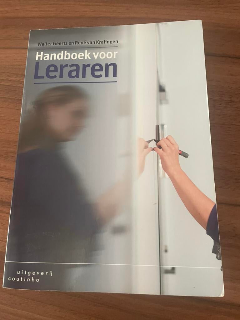 Walter Geerts - Handboek voor leraren, Walter Geerts; René van Kralingen, Sociale wetenschap, Ophalen of Verzenden, Zo goed als nieuw