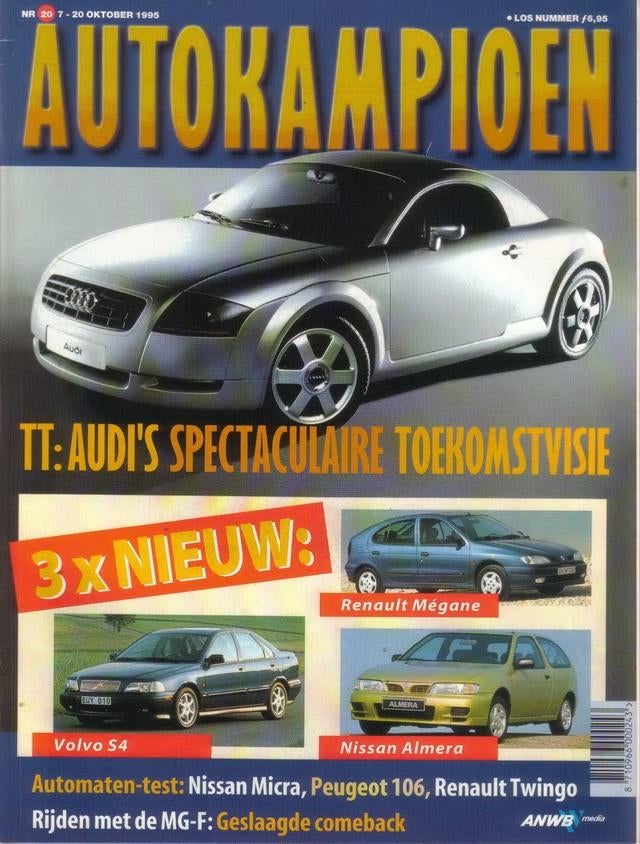 Autokampioen 20 1995 : Audi TT - Opel Corsa - Volvo S4 - MGF, Ophalen of Verzenden, Gelezen, Algemeen